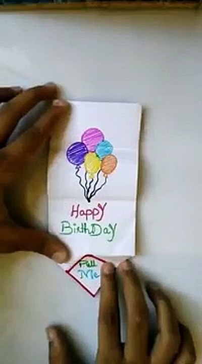 DIY Pull Tab Origami Envelope Card - DIY - SURPRISE MESSAGE CARD - birthday Card - Greeting Card .