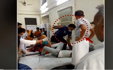 Viral Video : SMS अस्पताल में डॉक्टर ने की मरीज की पिटाई