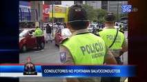 Cerca de 20 vehículos fueron sancionados por mal uso del salvoconducto en Quito