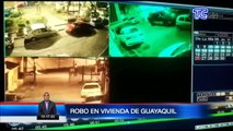 Sujetos que asaltaron una casa ne Guayaquil fueron captados por cámaras de seguridad