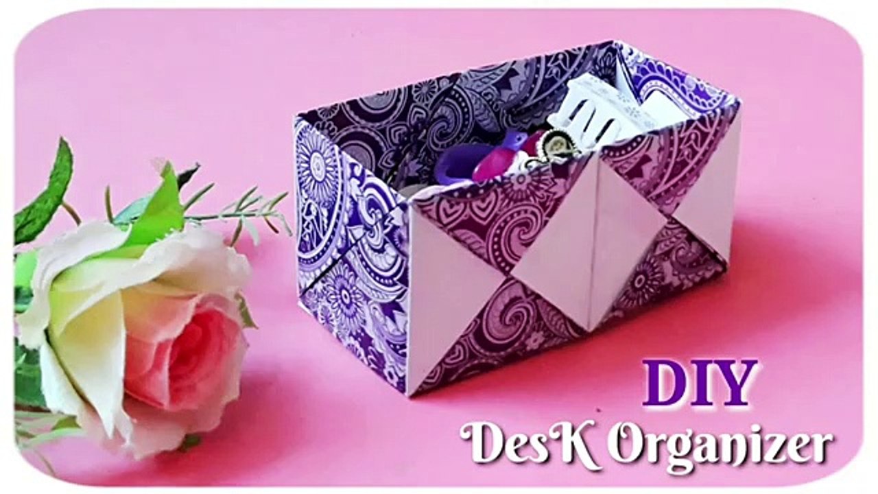 DIY Storage box at home - How to make Desk organizer at home - Creative Ideas