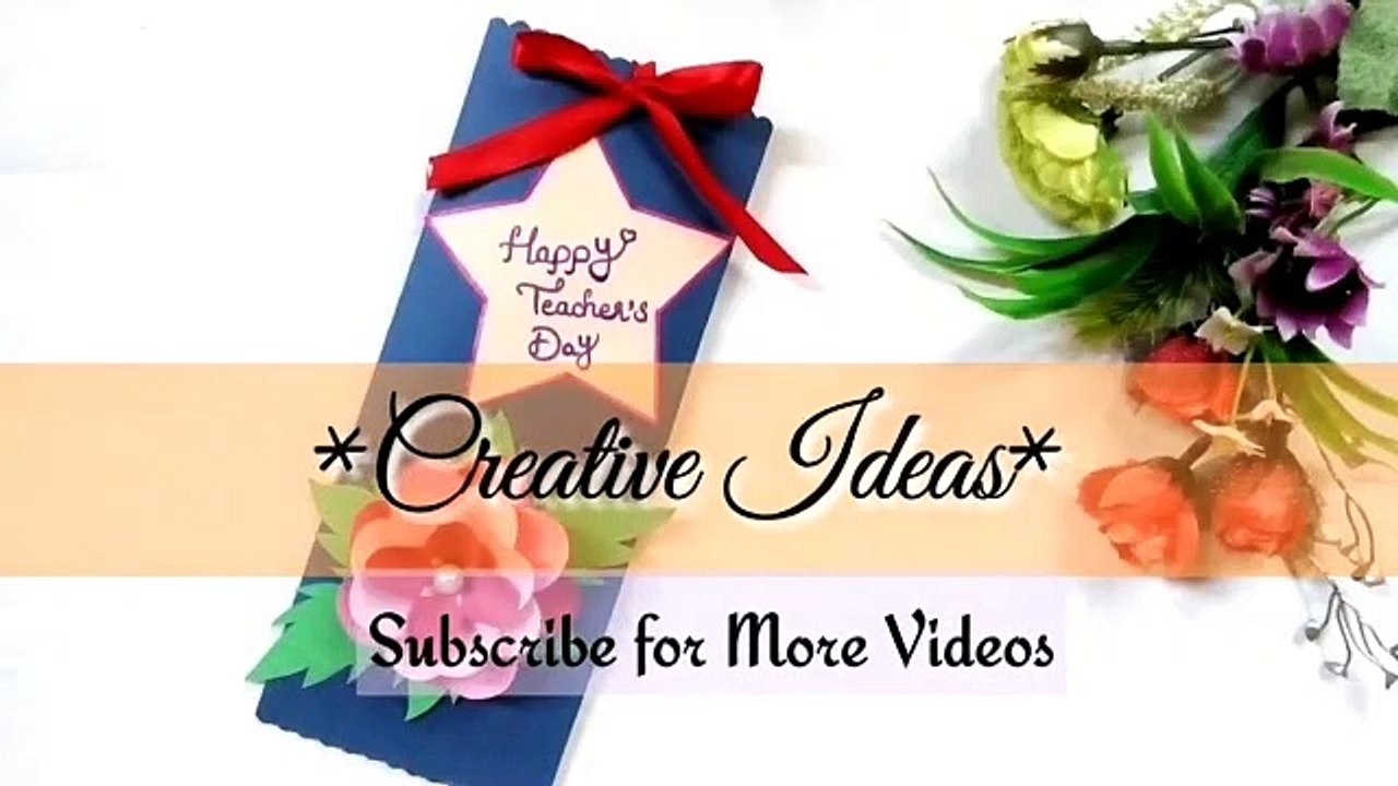 DIY Teacher's Day Card - Handmade teachers Day Card Making Idea - How to make Teacher's Day Card..