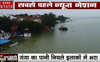 Uttar pradesh:प्रयागराज- बाढ़ से एक लाख लोग प्रभावित, गलियों में चल रही है नाव