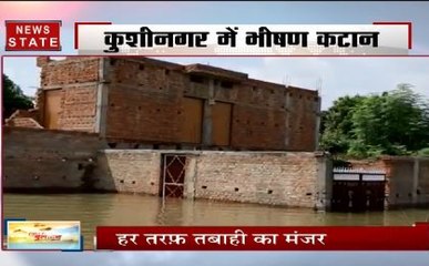 उत्तर प्रदेश में भारी बारिश का कहर, लोग पलायन को मजबूर