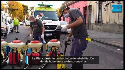 La Plata: desinfectaron la clínica de rehabilitación donde hubo un caso de coronavirus