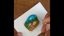 Easy stone painting ideas - Stone painting 003