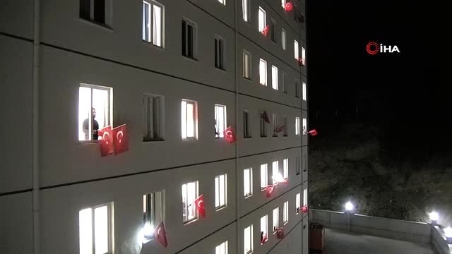 Çankırı'da İstiklal Marşı okunurken hayat durdu