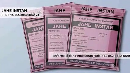TERLARIS!!! +62 852-3610-0090 | Jahe Wangi Instan