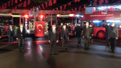 -Antalya itfaiyenin sirenleri 23 Nisan için çaldı