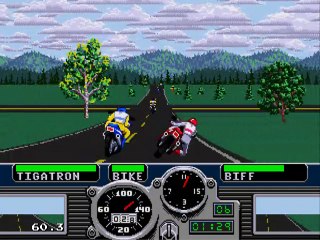 Let´´s Play Road Rash (SEGA) - LEVEL 1 - RACE 3 - REDWOOD FOREST - No Commentary