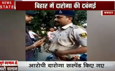 बिहार: बिना हेलमेट के ड्राइव कर रहे दरोगा जी, युवक ने टोका तो दिखाई वर्दी की हनक