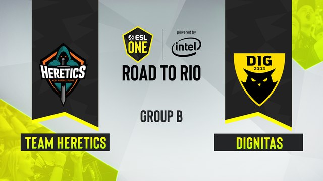 CSGO - Dignitas vs. Team Heretics [Dust2] Map 1 - ESL One Road to Rio - Group B - EU