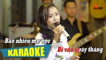 [KARAOKE] Cánh Thiệp Đầu Xuân - Đan Phượng  Nhạc Xuân Karaoke Beat