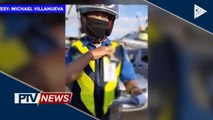 Motorcycle rider na nahuling may angkas na frontliner, nag-viral