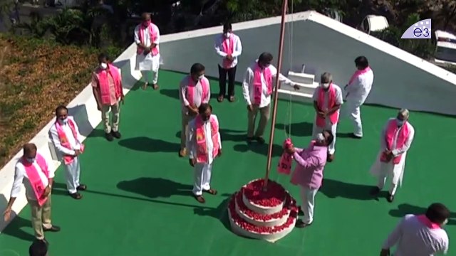 CM KCR Flag Hoisting | TRS Foundation Day Celebrations | KTR, Harish Rao | E3 Talkies