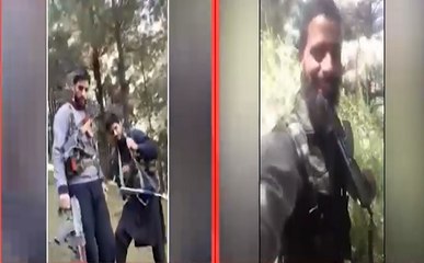 लश्कर आतंकियों के वीडियो वायरल, लहराते दिखें हथियार