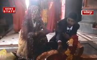 फतेहपुर: पुलिस की मौजूदगी में जोड़े ने रचाई शादी
