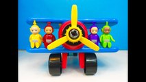 BUILDING an AIRPLANE with TOOLS and TELETUBBIES TOYS Learning Fun-