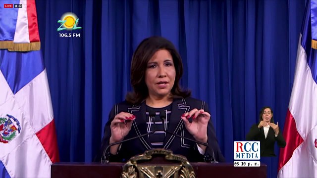 Rueda de prensa Margarita Cedeño vicepresidenta de la República Dominicana