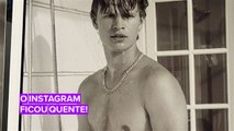 Ansel Elgort posta nude por uma boa causa