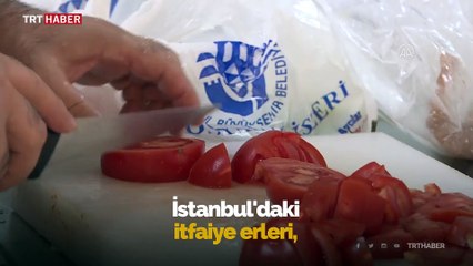 İtfaiyeciler ilk sahuru görev başında yaptı