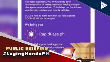 #LagingHanda | Bilang ng mga approved rapid pass users