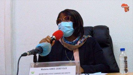 Don de kits sanitaires du secrétariat d’État aux droits de l’homme aux OSC : Déclaration d’Aimée Zébéyoux