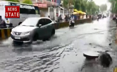 मानसून ने खोली पोल : नगर निगम की तैयारी धरी रह गई, जगह-जगह सड़कों पर दिखा जलजमाव