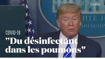 Quand Trump suggère d'injecter du désinfectant dans les poumons des malades du Covid-19