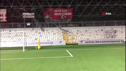 Keçiörengücü, 23 Nisan kutlamalarında Aktepe Stadı'nda İstiklal Marşı yayınladı