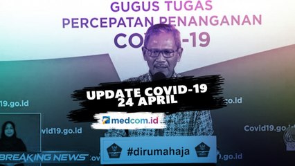 Update Covid-19 24 April- 8.211 Positif, 1.002 Sembuh, 689 Meninggal