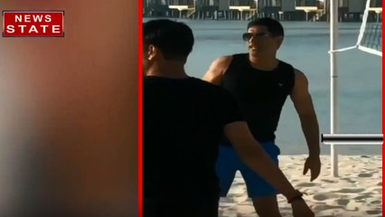 Sports: क्रिकेट से दूर मालदीव में दोस्तों संग महेंद्र सिंह धोनी खेल रहे हैं वॉलीबॉल, देखें वीडियो