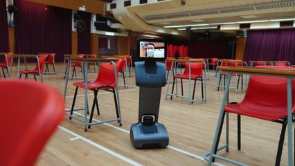 Robots check body temperatures as Hong Kong’s university entrance exams go ahead amid pandemic