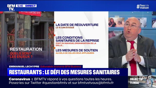 Restaurants: le défi des mesures sanitaires