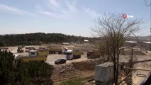 Sancaktepe'deki salgın hastanesinin yapımı hızla devam ediyor