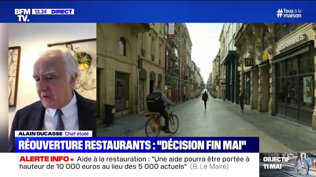 Aide à la restauration: Alain Ducasse est très satisfait du tempo donné et des précautions prises