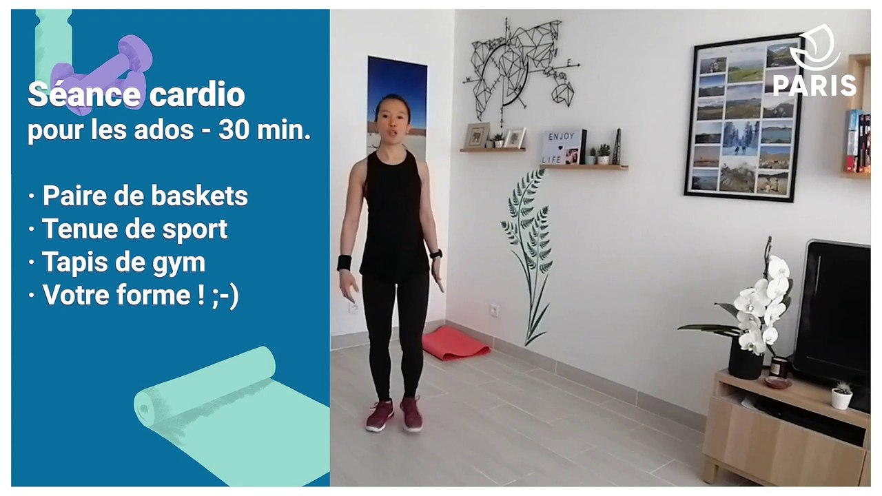 Paris chez vous : séance cardio, spécial "ados" avec Isabelle éducatrice sportive à la Ville de Paris