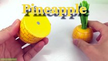 Learn Names of Fruits and Vegetables with Wooden toys velcro cutting Fruit Fun for Kids