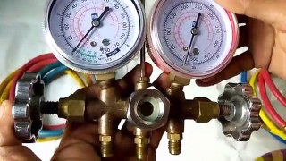 How to check double gauge manifold gague meter(learn gague meter) Bangla