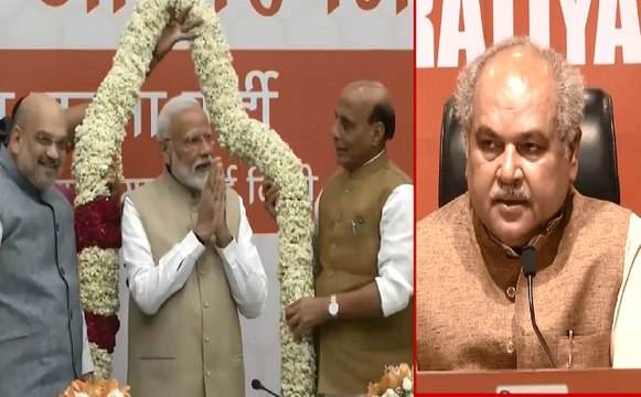BJP मुख्यालय से प्रेस कॉन्फ्रेंस : Amit Shah जी ने सबके योगदान पर आभार प्रकट किया - Narendra Singh Tomar