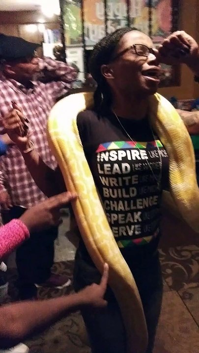 Family Freaks out Over Olive Python