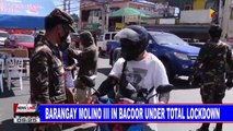 Barangay Molino III in Bacoor under total lockdown