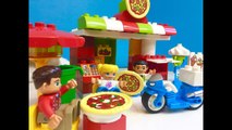 LEGO DUPLO My Town PIZZERIA Toy Opening Unboxing-