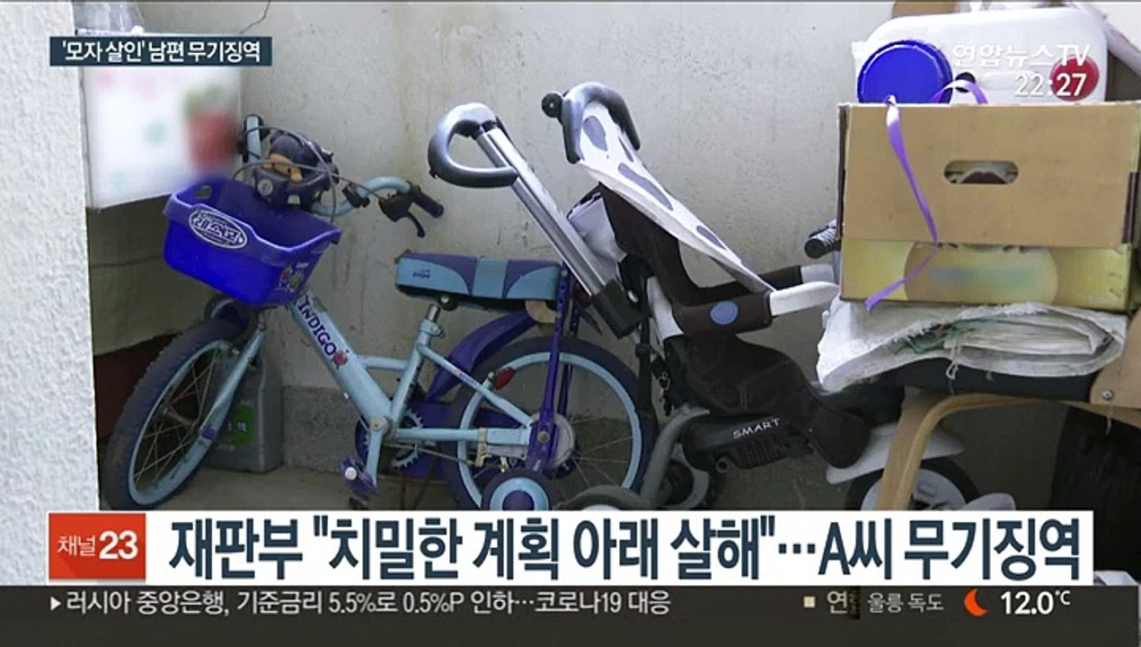 '관악구 모자 살인' 남편 1심 무기징역…"치밀한 범행"