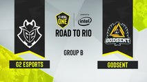 CSGO - GODSENT vs. G2 Esports [Dust2] Map 2 - ESL One Road to Rio - Group B - EU