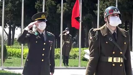 Çanakkale Kara Savaşlarının 105 yıl dönümünde sade tören