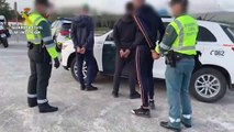 La Guardia Civil detiene a cuatro personas que viajaban en dos coches