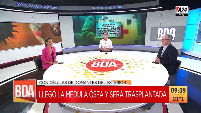 En un vuelo extraordinario llegaron trasplantes de médula ósea