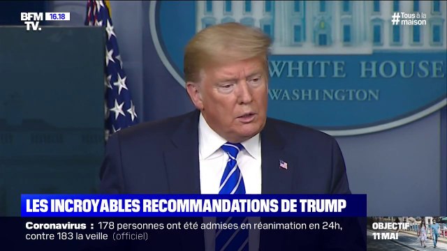 Coronavirus: les propositions de remèdes incroyables de Donald Trump
