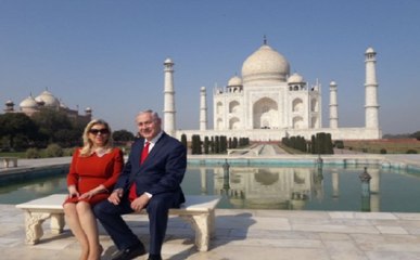 इज़रायल के पीएम नेतन्याहू ने ताज महल का किया दीदार